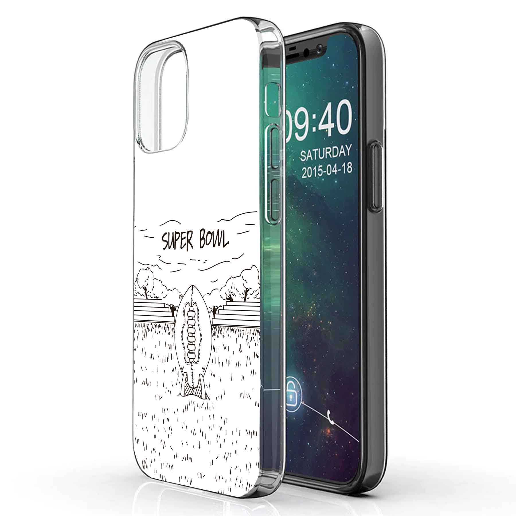 Talkingcase Clear Tpu Phone Case Apple Iphone 12 Pro Max Super Bowl 4 Print Light Weight Ultra Flexible Soft Touch Anti Scratch Walmart Com Walmart Com