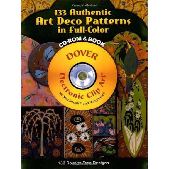 Pre-Owned 133 Authentic Art Deco Patterns in Full Color (Paperback) 0486998401 9780486998404