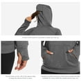 thumbnail image 6 of BASSDASH Women’s Fleece Fishing Hoodie with Neck Gaiter Water Resistant Performance Hiking Sweatshirt Pullover, 6 of 7