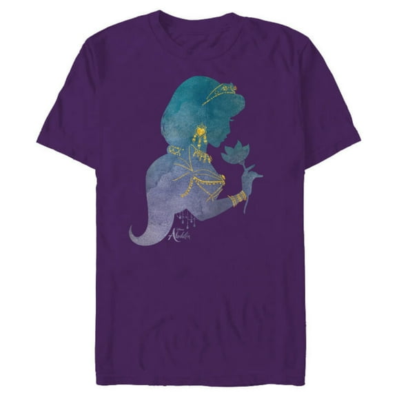 Disney Aladdin Live Action Princess Jasmine Jewelry T-Shirt- Short Sleeve Blended T-Shirt for Adults - Customized-Purple