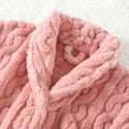 thumbnail image 4 of Cqxid525 Summer clearance sale! Womens Robe Lightweight Womens Long Fleece Robe Fuzzy Cozy Warm Bathrobe Shawl Collar Spa Robe Laddies Textured House Coat Soft Ladies Sleepwear, 4 of 7