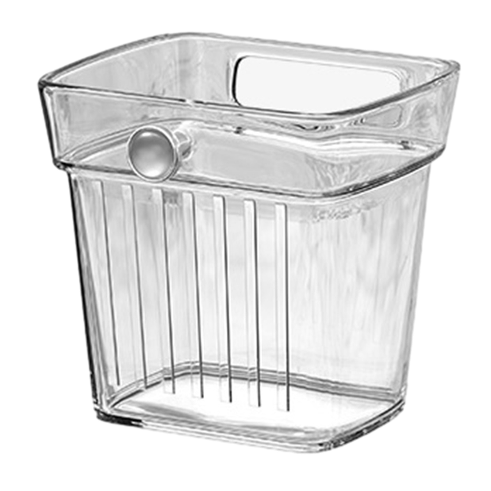 Transparent Ginger Storage Box WallMounted, Large Capacity, Smooth