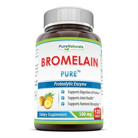 Pure Naturals Bromelain 500 Mg 120 Tablets