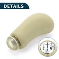 thumbnail image 6 of Unique Bargains Gear Shift Knob 5 Speed Manual Gearbox Stick Shifter Lever Knob for Renault Clio III 05-09 Plastic Beige, 6 of 6