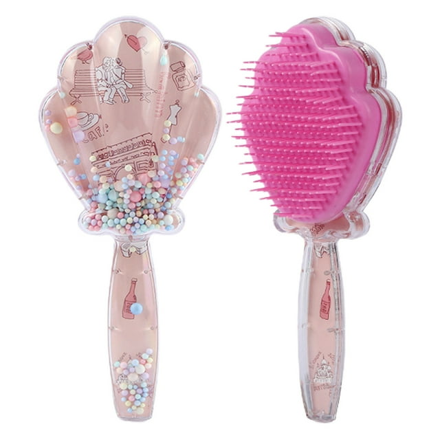 Cepillo para el cabello, cepillo para el cabello desenredante de plástico, cepillo para el cabello seco y húmedo para niños