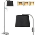 thumbnail image 6 of Fully Dimmable Floor Lamp - Floor Lamps 9W LED Light Bulbs, Standing Lamps for Living Room, Tall Lamp for Bedroom(Black and Beige), 6 of 14