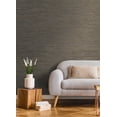 thumbnail image 5 of Advantage Alton Black Faux Grasscloth Wallpaper, 5 of 6