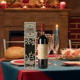thumbnail image 4 of XKHHLH Handmade Wine Bottle Gift Box, Christmas Funny Wooden Wine Box with Engraving Design, Functional Wine Storage Ideal Wine Lover Gifts, 4 of 5