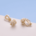 thumbnail image 3 of Yoursfs Faux Pearl Cluster Clip on Earrings for Women Non Pierced Ear Gold Plated Rhinestone and Pearl Earrings for Prom Wedding Jewelry, 3 of 6