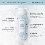 Naturium The Calmer Ceramide Body Wash, Frangrance-Free, Cleansing & Moisturizing for Dry, Sensitive Skin, Dermatologist-Tested, Paraben & Cruelty-Free, 16.9 fl oz