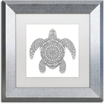 Trademark Fine Art "Spirit Animals 5" Canvas Art by Filippo Cardu, White Matte, Silver Frame