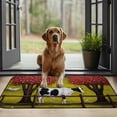 thumbnail image 3 of ONETECH Cow Geese Field Square Floor Mat Indoor/Outdoor/Bathroom Mats Burlap Felt Outside Entry Yard Patio 19.68*39.37 in, 3 of 6