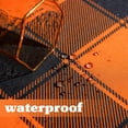 thumbnail image 3 of Checkered Round Halloween Tablecloth - Waterproof, Wrinkle Resistant and Washable Gingham Table Cloth Decorative Table Cover for Party, Orange/Black 60 x 60 Inch, 3 of 6