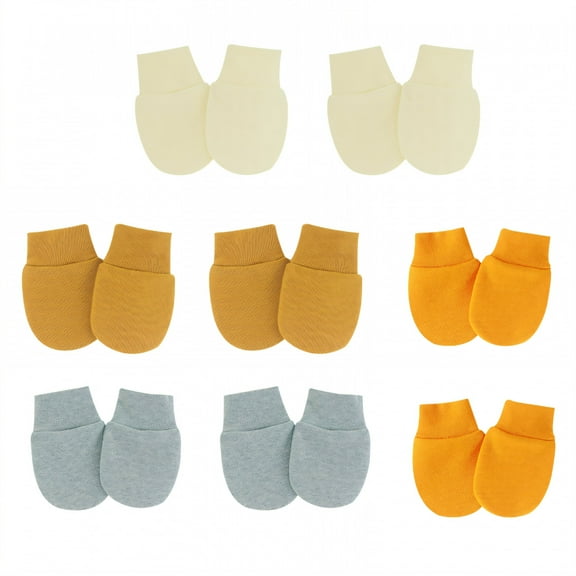 TELOLY 8 Pairs Baby Mittens,Cotton Baby Mittens Newborn,Mittens for Newborn Baby Boy for 0-1 Years