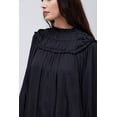 thumbnail image 5 of SMOCKED BIB SATIN DRESS, 5 of 5