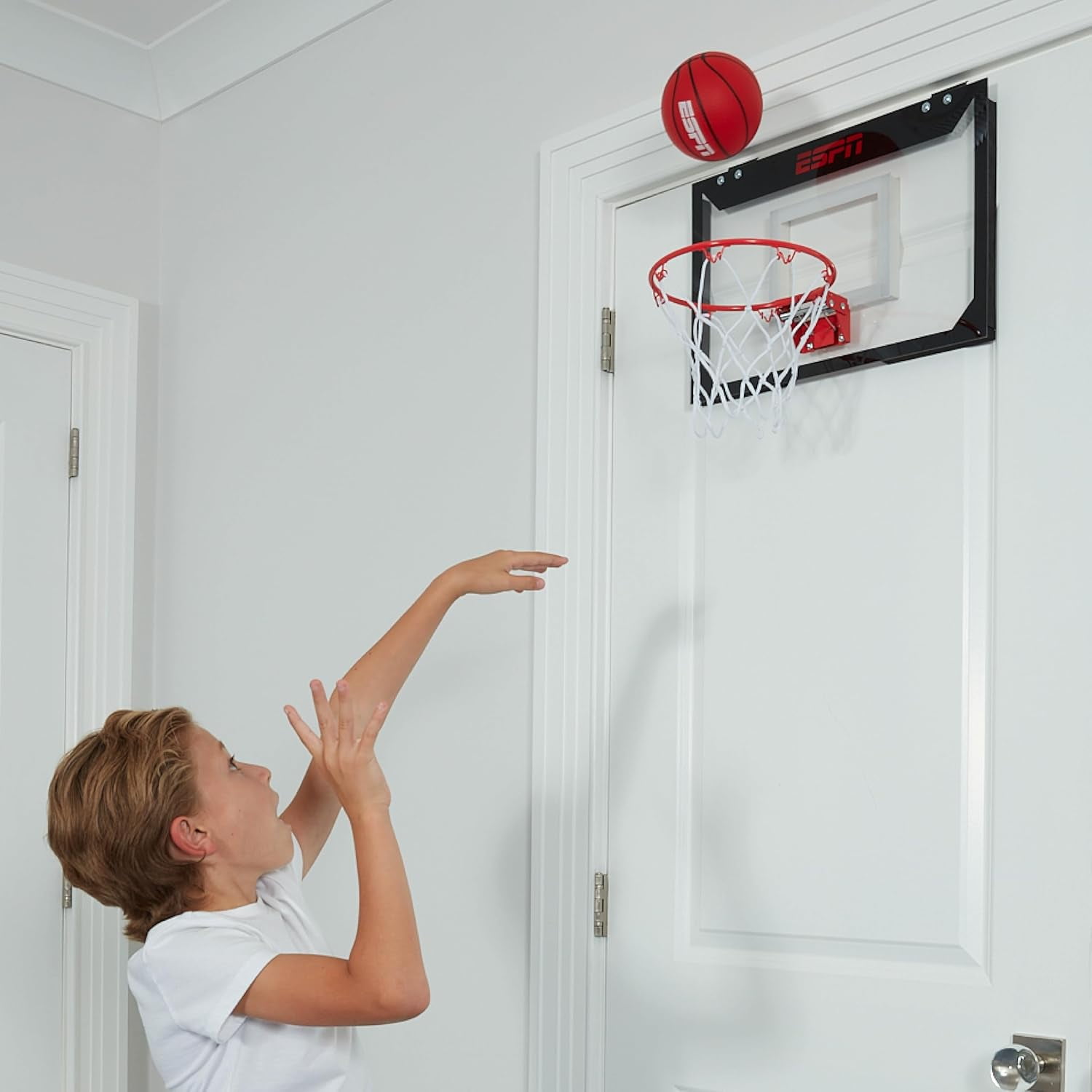 ESPN Over-The-Door Mini Basketball Hoop with 2 Mini