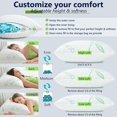 thumbnail image 3 of Pillows DGPEAR, espuma viscoelástica y refrescante, tamaño queen, juego de 2, 3 of 7