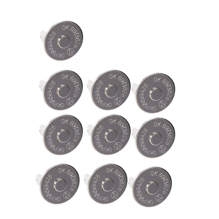  MAGICLULU 12 Pairs Magnetic Hidden Buckle Purses Magnetic Snaps  Coat Fasteners Sweater Buttons for Sewing Doll Color Buttons Curtain  Magnets Closure Coat Buttons Big Button Nylon Snap Button