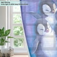 thumbnail image 4 of Penguins Plush Absorbent Breathable Sheer Curtains 63x52in Soft Light Filtering, UV Protection and Thermal Insulation, 4 of 7