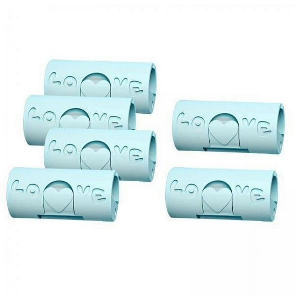 jifeng 3x6 Pieces Multipurpose Bed Sheet Fixed Clamp for Fastening Snacks Towels Blue 3 Pcs