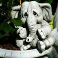 thumbnail image 4 of Alexsix Garden Elephant 15 inch Garden Statue, 4 of 6