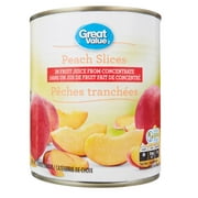 Pêches tranchées Great Value