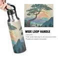 thumbnail image 4 of Yayeee 33oz Insulated Water Bottle Double Wall Stainless Steel with Flip Straw Lid, Pine Tree Rainbow, 4 of 7