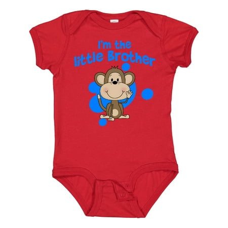 

Inktastic I m the Little Brother with Cute Monkey Boys Baby Bodysuit