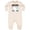 Natural Heather, variant on My Dad Saves Lives Ambulance Baby Fleece Romper