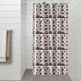 thumbnail image 2 of White Christmas Animal and Car Pattern Shower Curtain 36"x72" ,Bathroom Decorative Shower Curtains Set with 12 Hooks,Modern Waterproof Washable Shower Curtain, 2 of 6