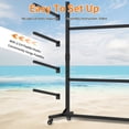 thumbnail image 2 of Freestanding Kayak Storage Rack - Holds  Kayaks, Heavy-Duty Adjustable Stand with Lockable Wheels for Canoe, SUP & Surfboard, 2 of 18