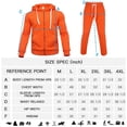 thumbnail image 5 of Fixha Men's Casual Tracksuits Long Sleeve Full Zip Hooded Athletic Sports Jogging Suits Sweatsuits for Men-Orange,XXL, 5 of 5