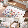 thumbnail image 5 of Non-Slip Rug Pad Rugs Spring Blossom Colorful Flower Rectangle Area Rugs 2x3Ft Soft Carpet Pads for Living Room Kids Room, Watercolor Floral on White, 5 of 9