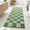 Green-72" x 24", variant on Green 72" x 24" Checkered Non-Slip Microfiber Bathroom Runner Rug