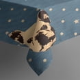 thumbnail image 5 of French Bulldogs Blue Square Tablecloth,Waterproof Square Table Cover,Wipeable Spillproof Washable Table Cover for Home Kitchen Party Decor 42"X42"(107x107cm), 5 of 6