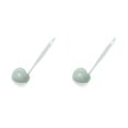 thumbnail image 3 of serony 2 in 1 Long Handle Strainer Cooking Colander Home Scoop Plastic Ladle Tableware green 1pcs 2Set, 3 of 6