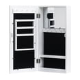 thumbnail image 3 of Tcbosik Jewelry Cabinet with Photo Storage and Build-in Makeup Mirror, Armoire Cabinet, Damp-proof Jewelry Organizer, Jewelry Wall Display Cabinet, White, 3 of 9
