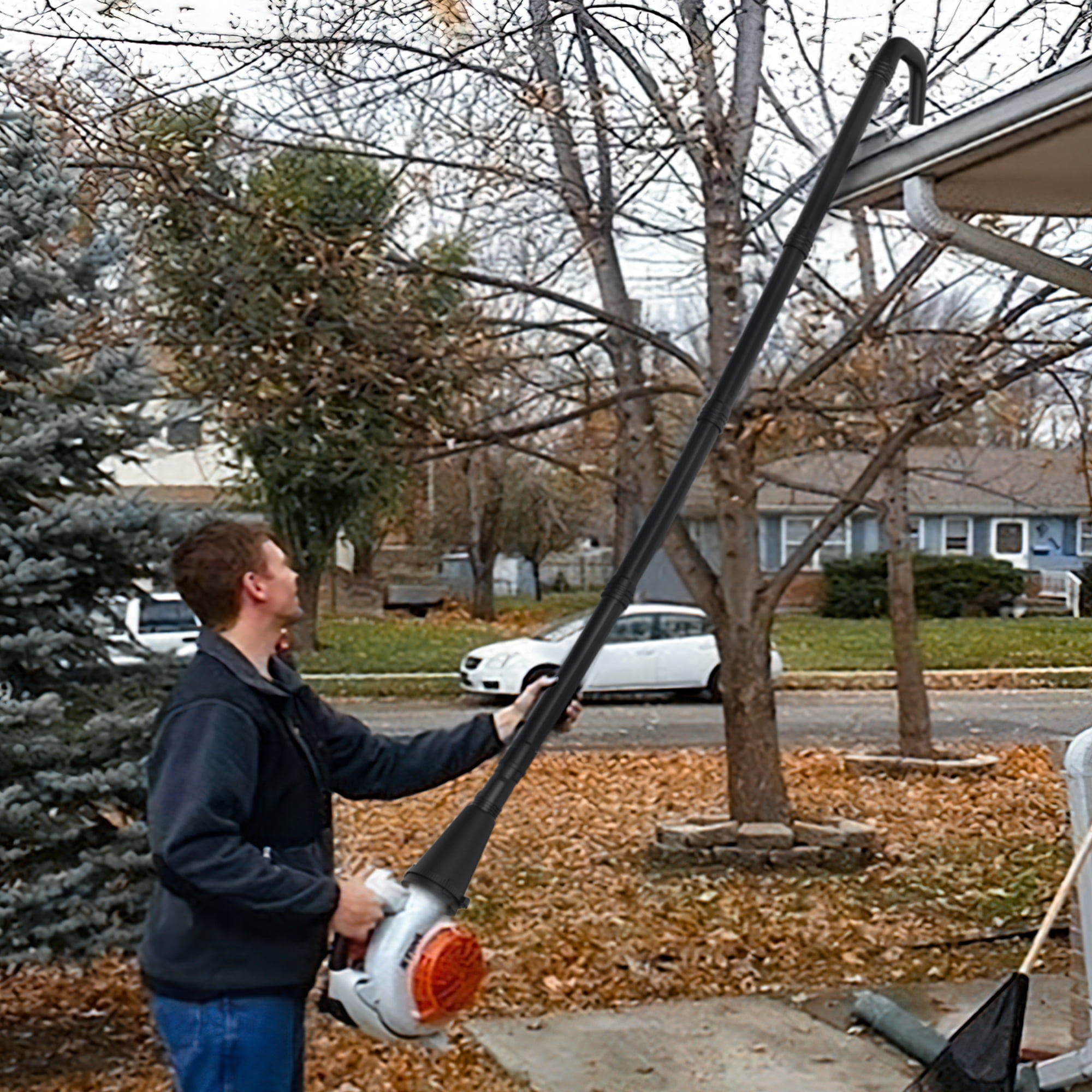 Boxlegend Universal Gutter Cleaning Kit Tools for Leaf Blowers, 11 ft