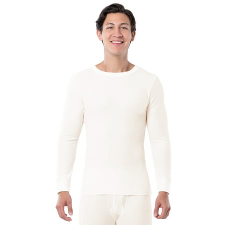 Fruit of the Loom Men's Thermal Waffle Crew Top, Sizes S-5XL