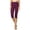 Plum, variant on Women & Plus Essential Basic Cotton Spandex Stretch Below Knee Length 15" Leggings (PLUM, 1X)