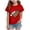 M6-Red, variant on sdbrld Little Girls Christmas Shirts for Kids Cute Short Sleeve Xmas Holiday Graphics Tee Tops Sizes 5-6 Years