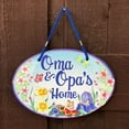 thumbnail image 3 of Oktoberfest Haus Oma & Opa's Yellow House Decorative 11x8" Door Sign Flower Design Yellow, 3 of 3