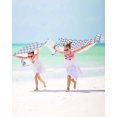 thumbnail image 3 of Boho Blue Beach Towels Oversized Super Absorbent, White Chevron Stripes Abstract Geometric Lightweight Bath Towel Quick Dry Sets For Bathroom/Pool/Rv Camping/Beach Play/Gym Room/Picnic 23"x47", 3 of 8