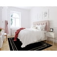 thumbnail image 3 of Elle Decor Amery Tufted Upholstered Queen Size Headboard with Adjustable Height, Pink, 3 of 9