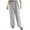 Gray, variant on ABATAB Women's Sherpa Lined Pants with Pockets Winter Warm Joggers Trouses Full Length Drawstring Elastic Waisted Wide Leg Pants