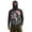 Black American Flag Fish, variant on Men's Sun Protection Hoodie UPF 50+ Funny Fishing Shirt with Face Mask Tropical Sunset Long Sleeve Lightweight UV Shirt for Hiking Running Surfing