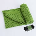thumbnail image 6 of Yoga Mat Towel with Grip Dots, Microfiber Non Slip Hot Yoga Towel Sweat Absorbent Yoga Towel Cover with Carrying Bag for Bikram, Pilates, Fitness and Exercise，183×63cm（72.05" x 24.80"）, 6 of 6