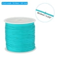 thumbnail image 2 of Unique Bargains 0.8mm x 109 Yard Nylon Satin Cord 0.8mm Beading String Braided Rope, Cyan, 2 of 6