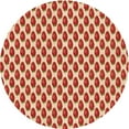 thumbnail image 1 of Ahgly Company Indoor Round Patterned Macaroni and Cheese Yellow Area Rugs, 8' Round, 1 of 6