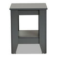 thumbnail image 3 of Baxton Studio Audra Modern and Contemporary Grey Finished Wood Living Room End Table, 3 of 5